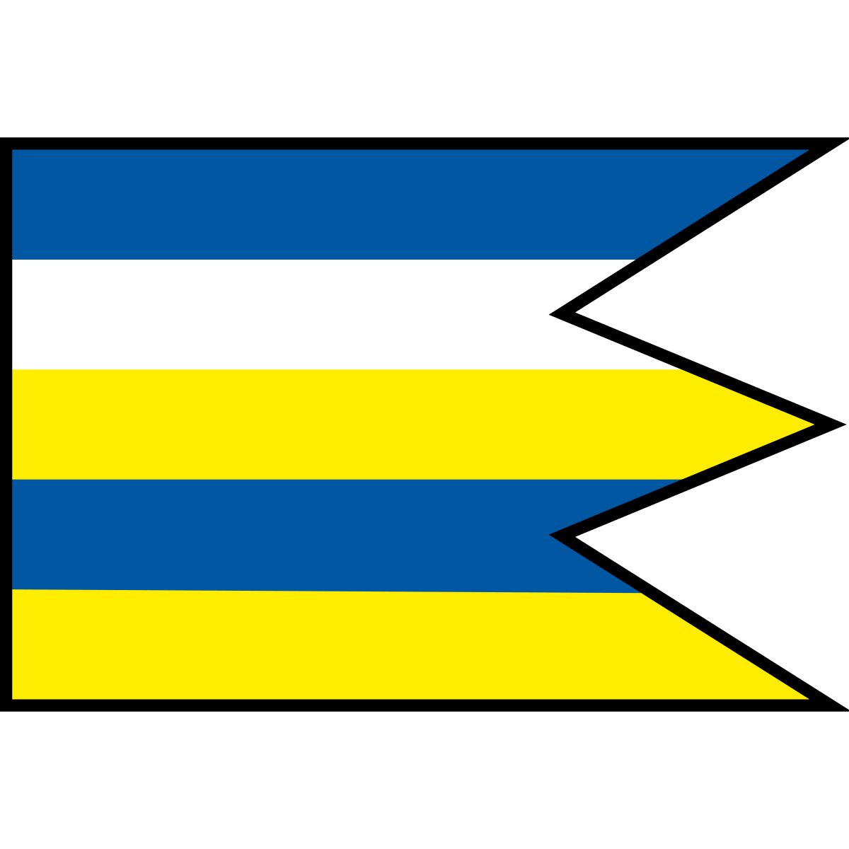 Flag of Novosad, Region of Košice