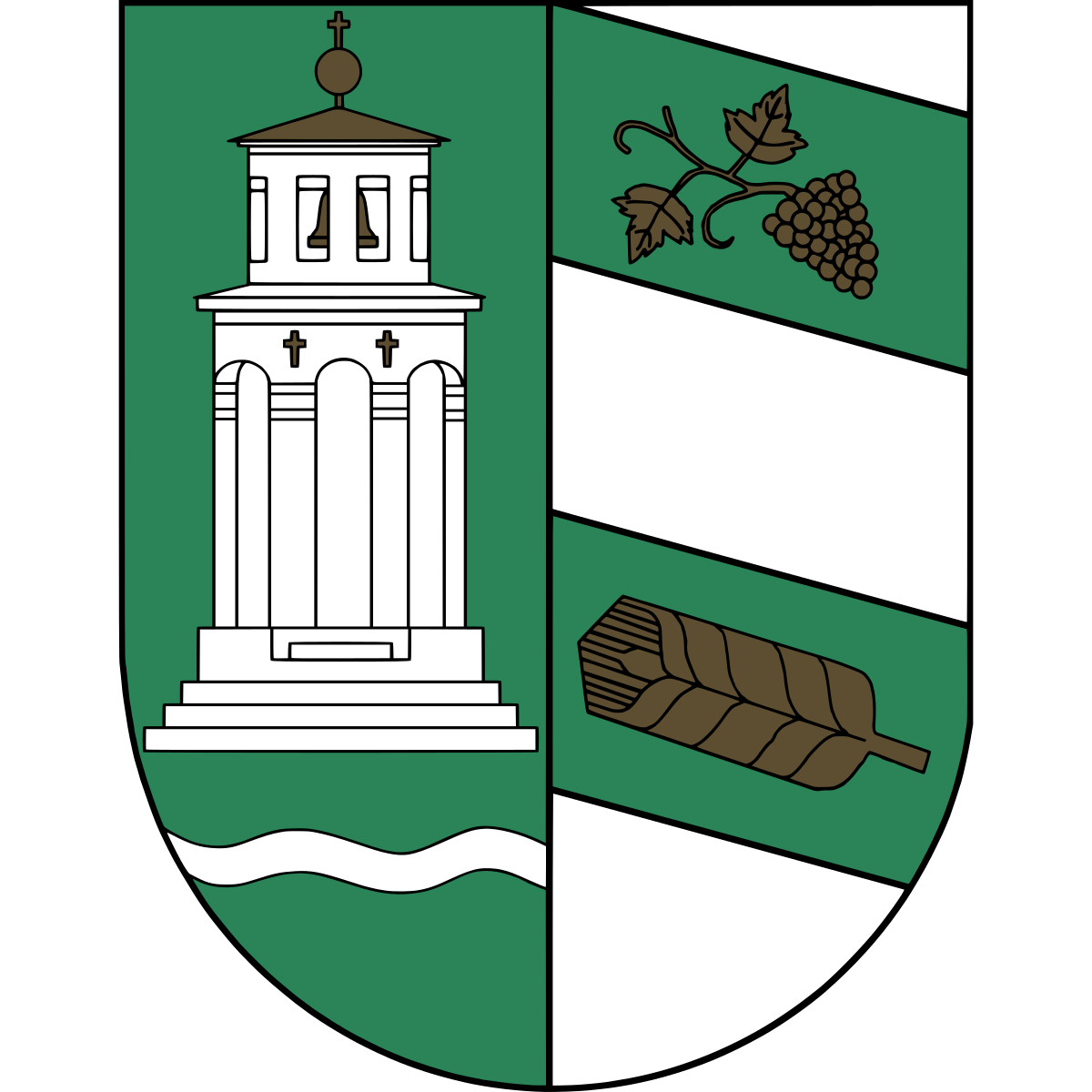 Coat of arms of Nový diel, Region of Nitra