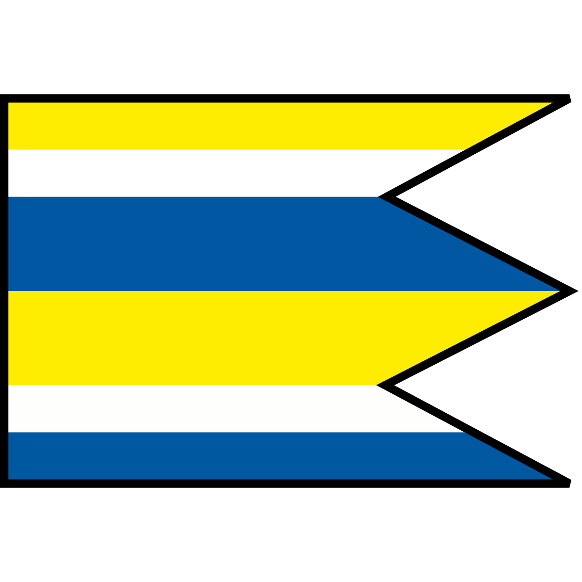 Flag of Obišovce, Region of Košice