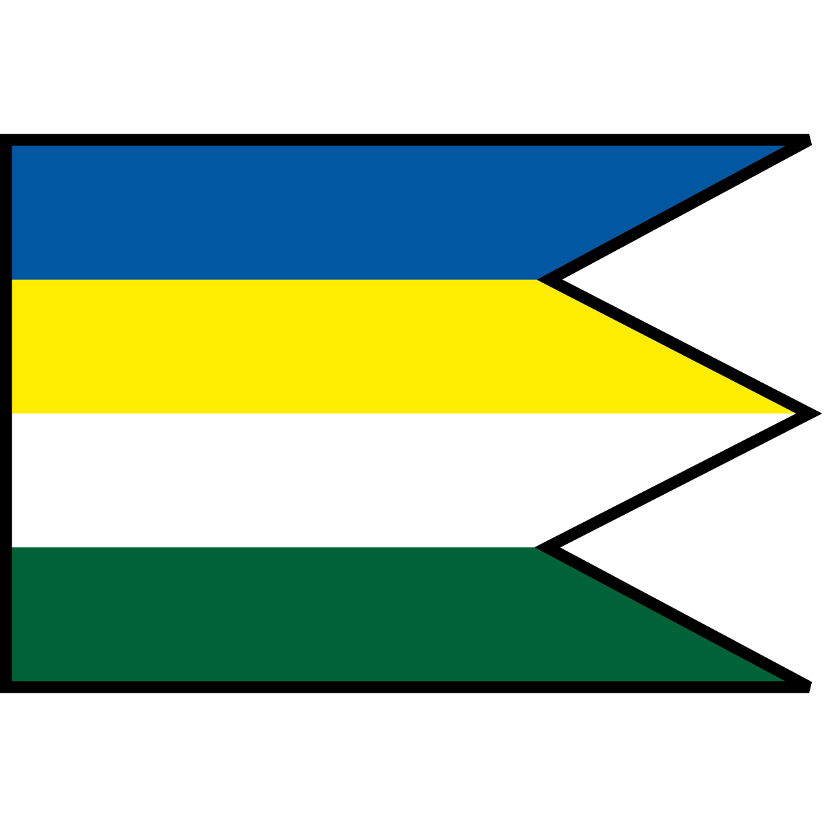 Flag of Omšenie, Region of Trenčín