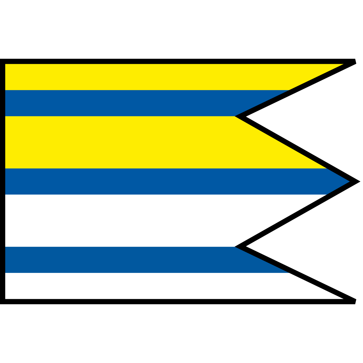 Flag of Oreské, Region of Trnava