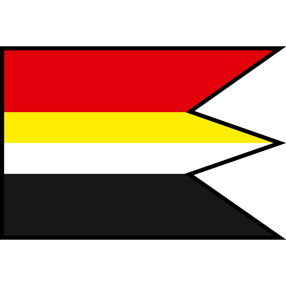 Flag of Ortáše, Region of Košice