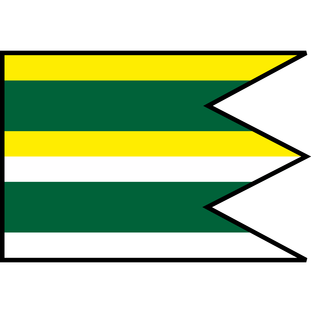 Flag of Ortuťová, Region of Prešov
