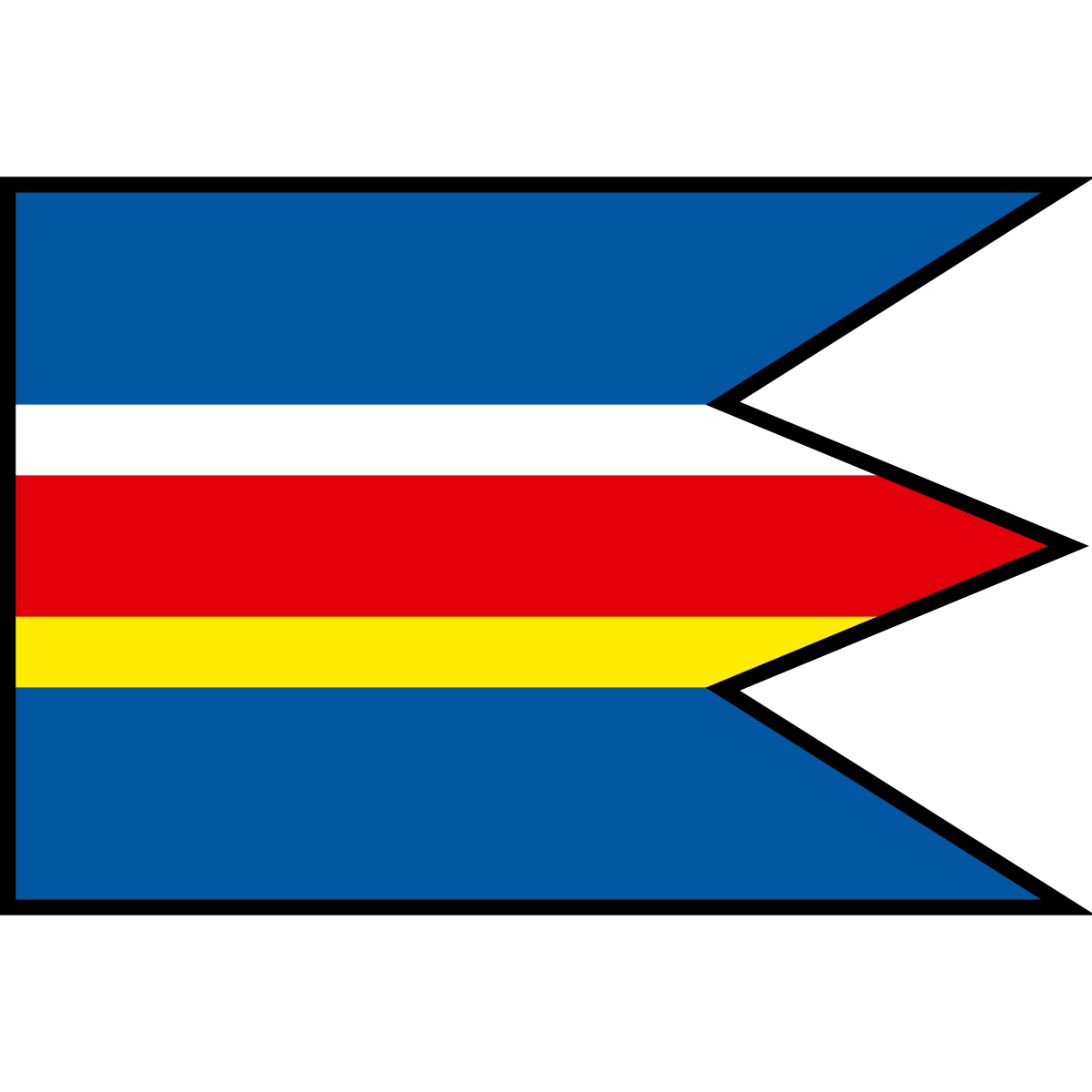 Flag of Pača, Region of Košice
