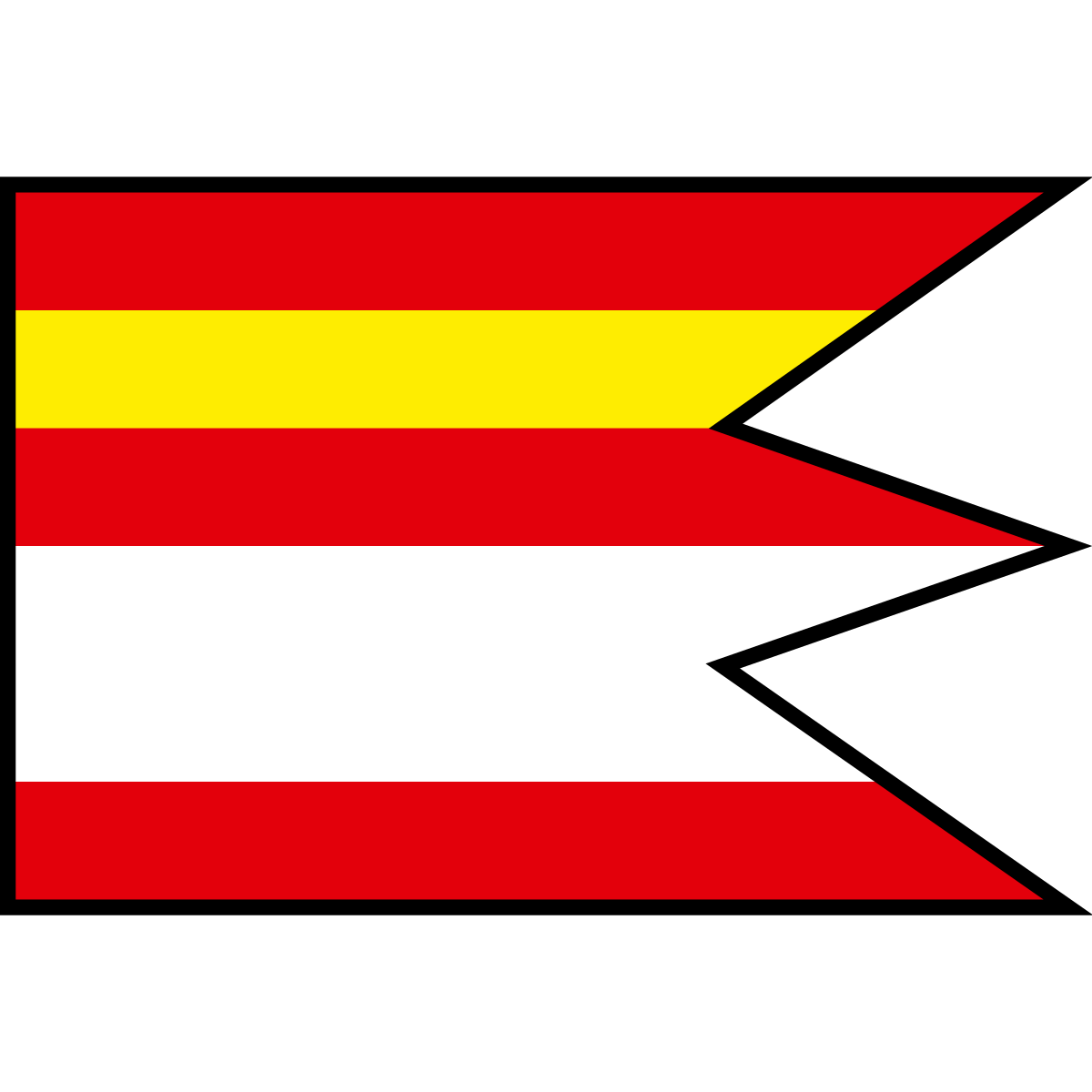 Flag of Ploské, Region of Banská Bystrica