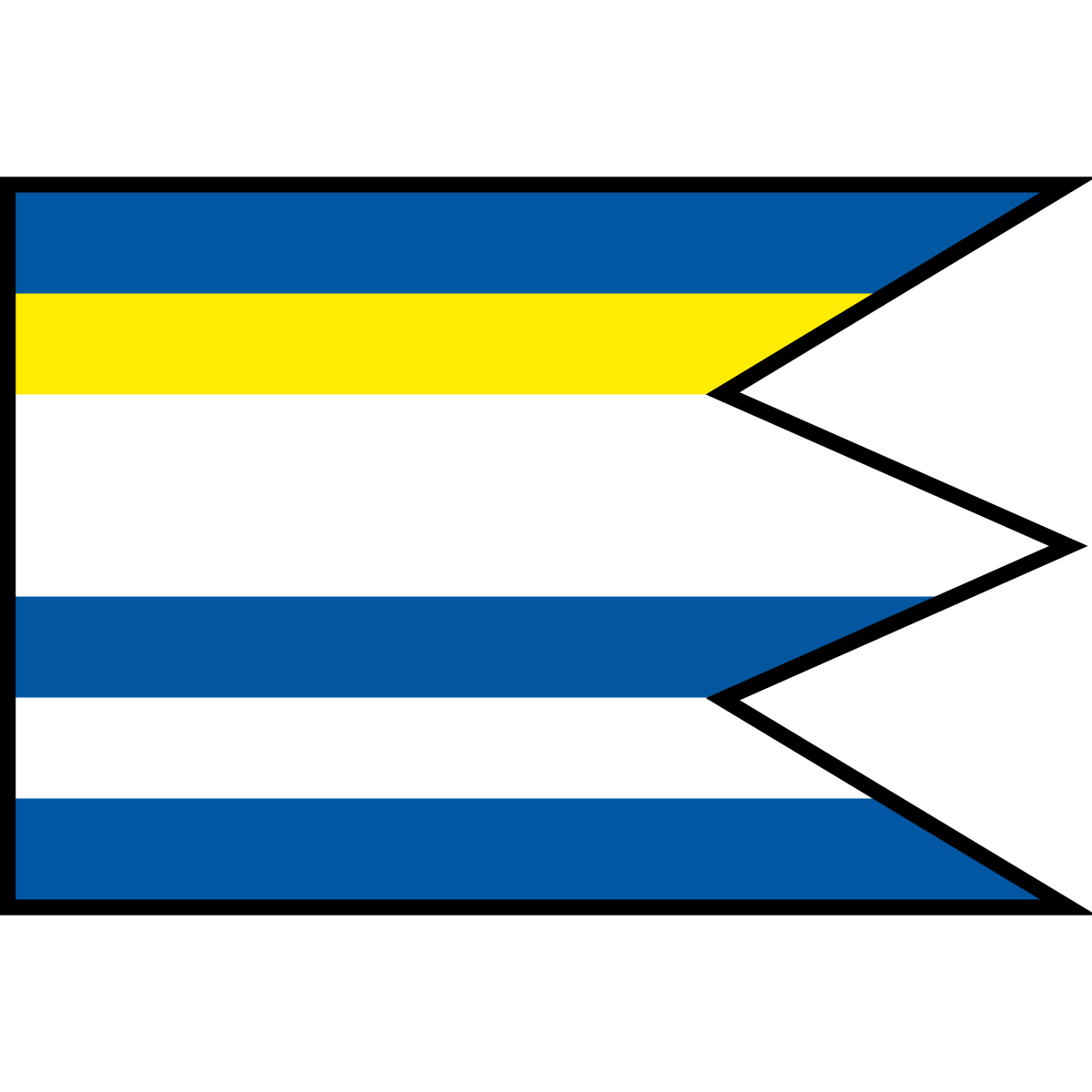 Flag of Počarová, Region of Trenčín