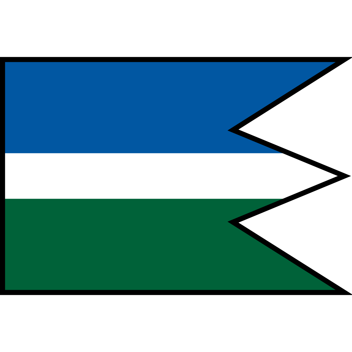 Flag of Pod Hlbokou, Region of Trenčín