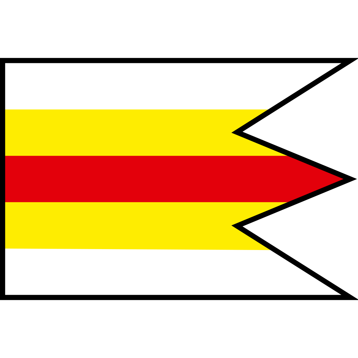 Flag of Podlužany, Region of Nitra