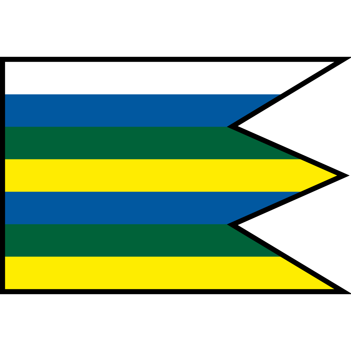 Flag of Potoky, Region of Prešov