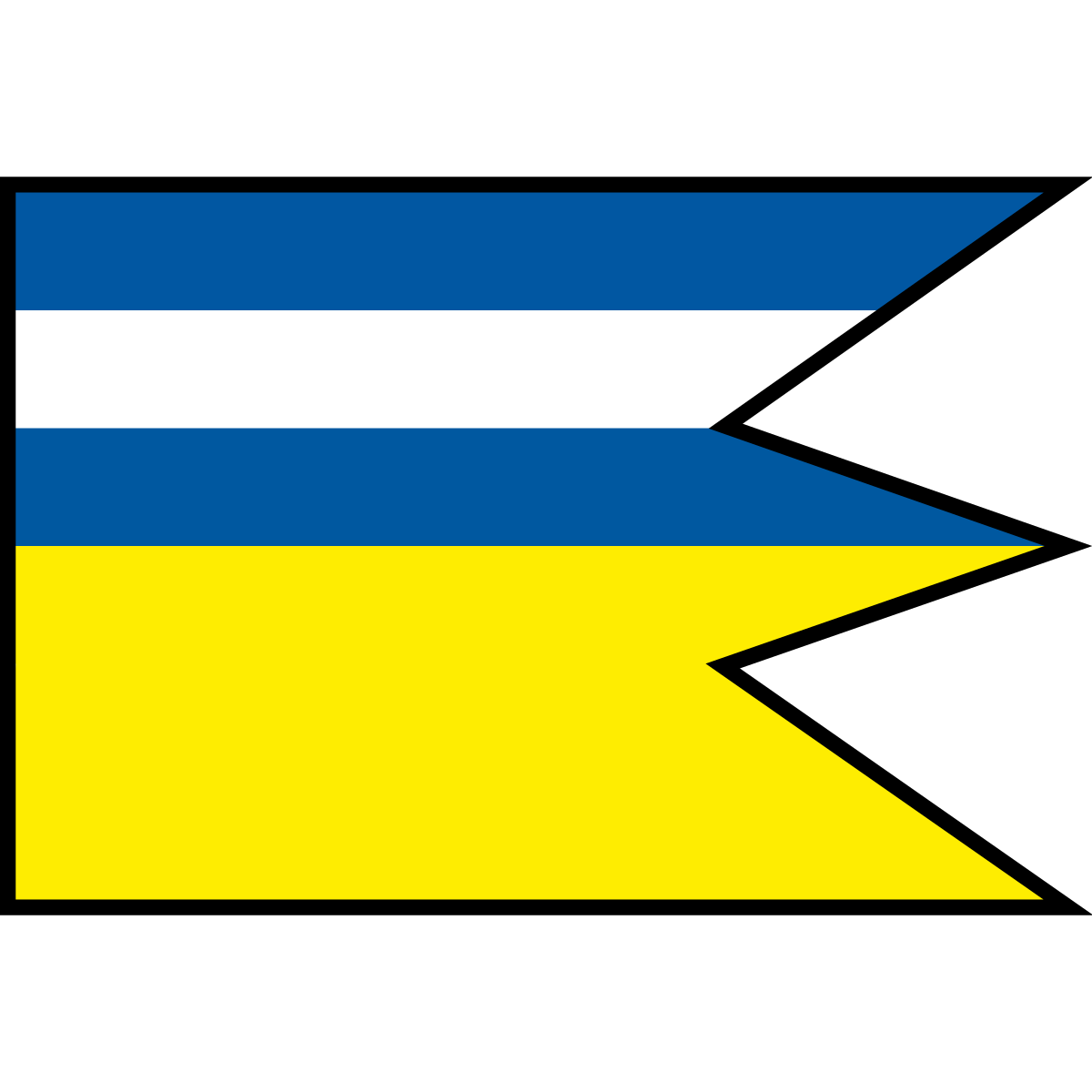 Flag of Povoda, Region of Trnava