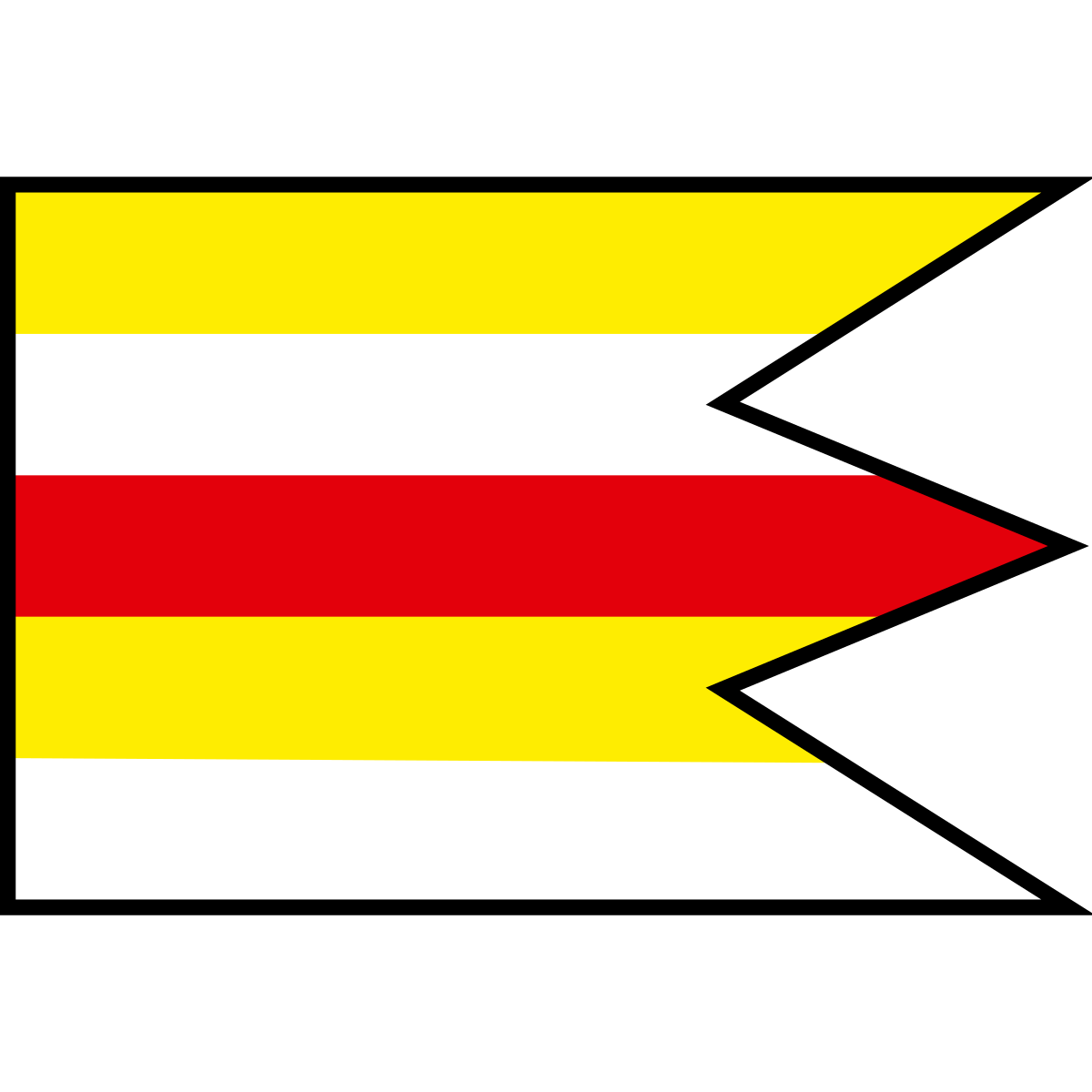 Flag of Pravenec, Region of Trenčín