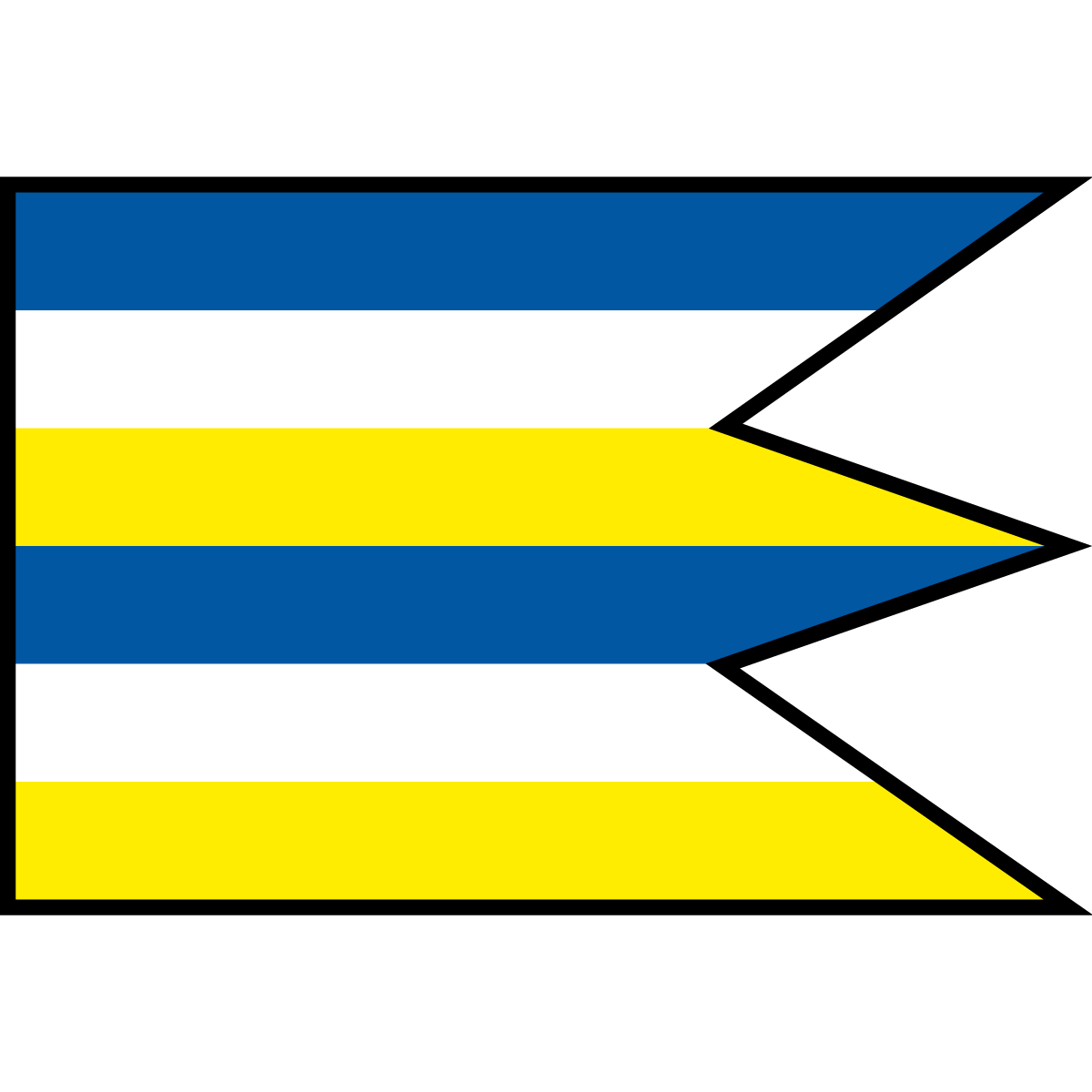 Flag of Predné lazy, Region of Banská Bystrica