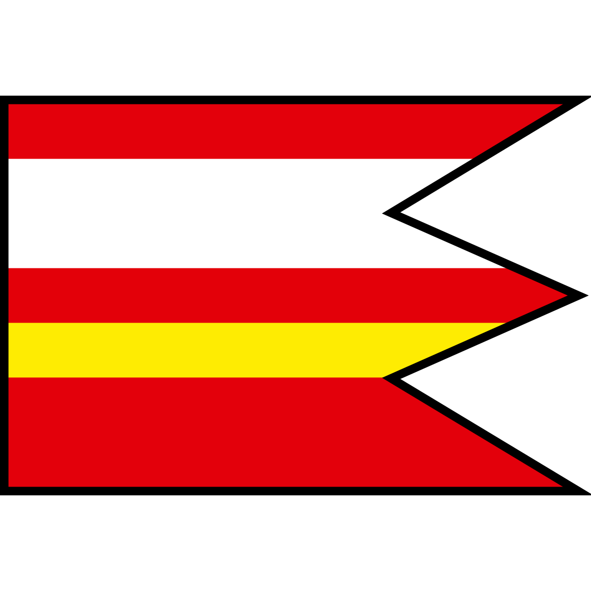 Flag of Prievaly, Region of Trnava