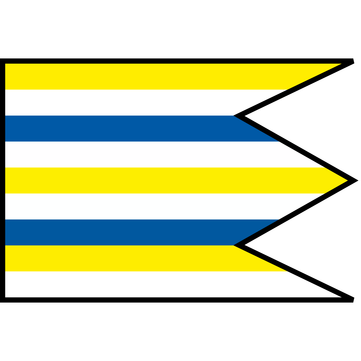 Flag of Prosačov, Region of Prešov
