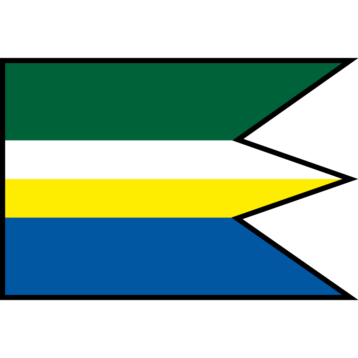 Flag of Pusté Čemerné, Region of Košice