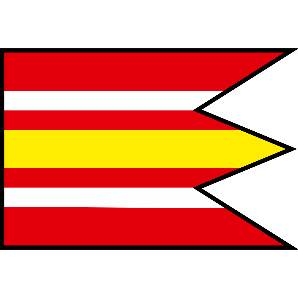 Flag of Pusté Úľany, Region of Trnava