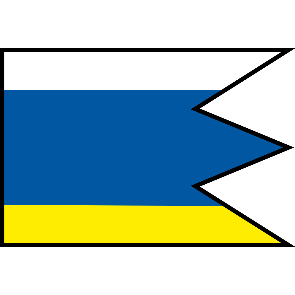 Flag of Radimov, Region of Trnava