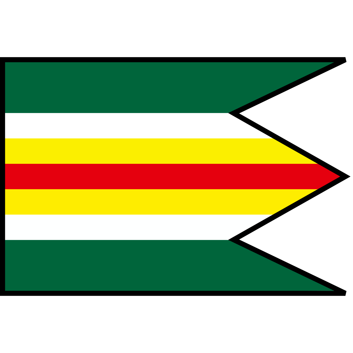 Flag of Rejdová, Region of Košice