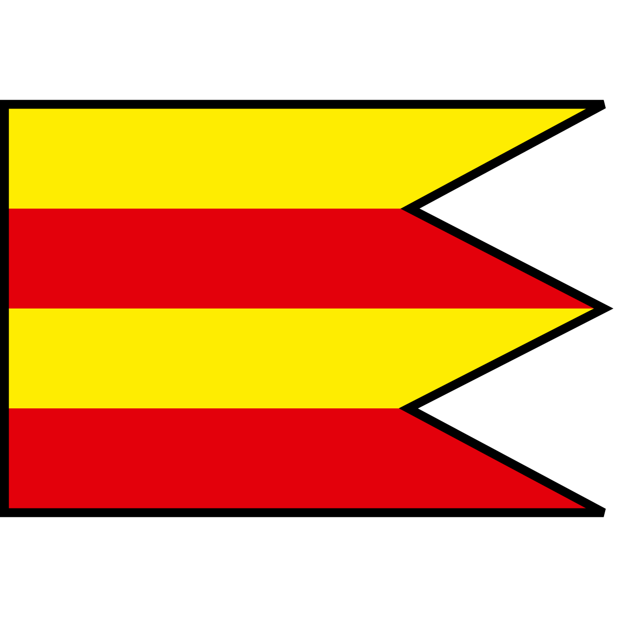 Flag of Rudná, Region of Košice