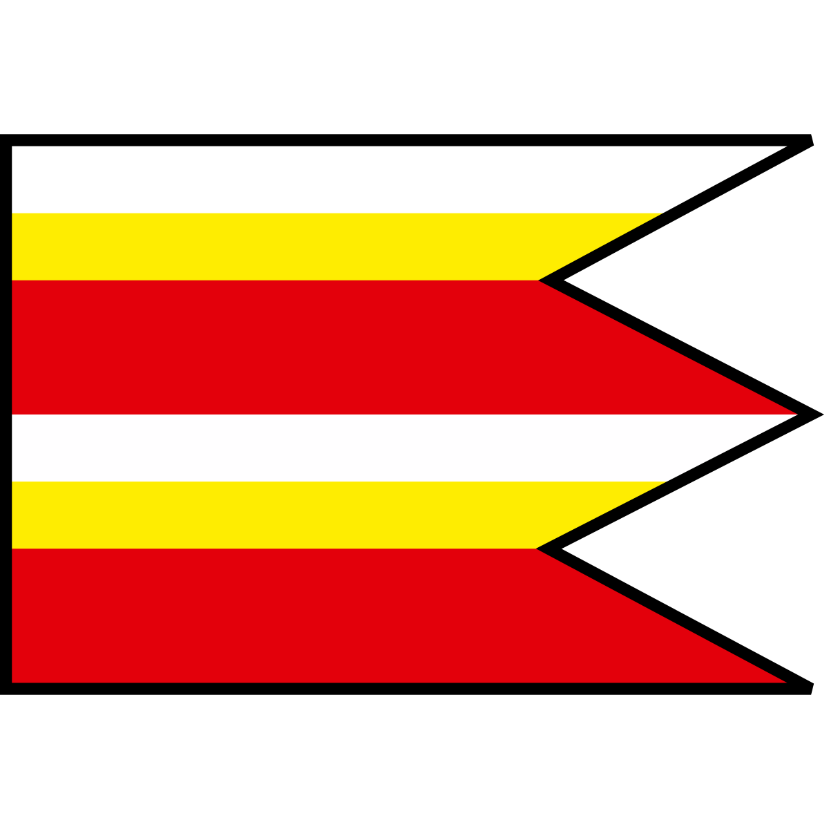 Flag of Ruská Poruba, Region of Prešov