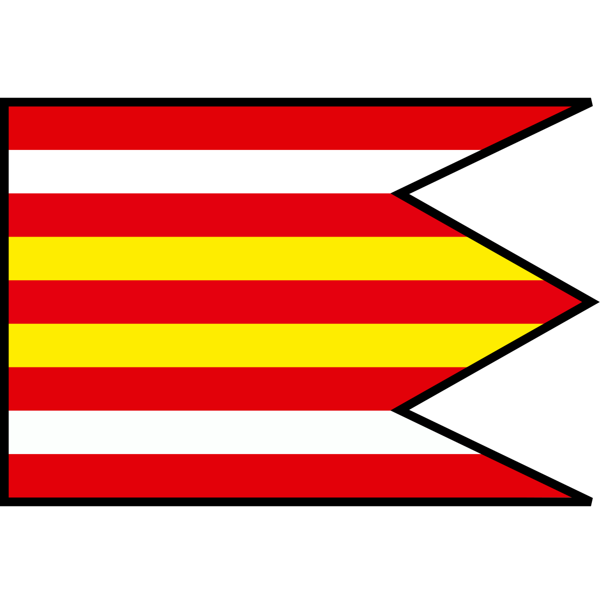 Flag of Ruskovce, Region of Trenčín