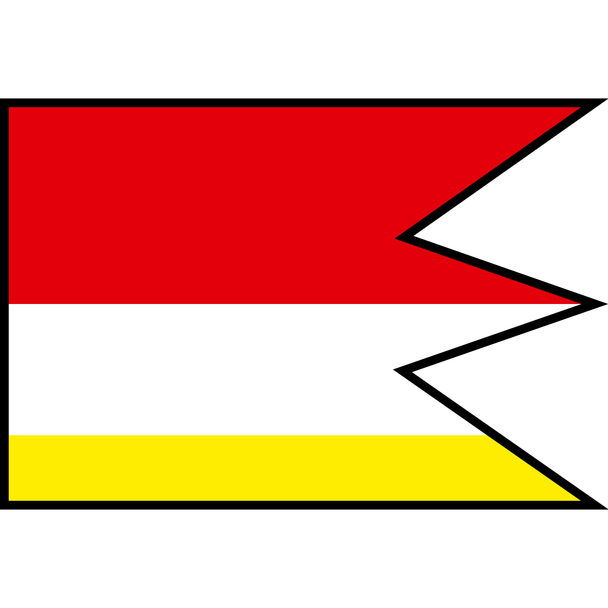 Flag of Rybky, Region of Trnava