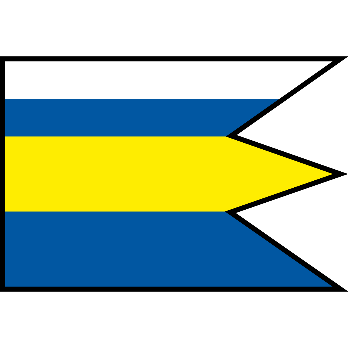Flag of Rybník, Region of Nitra