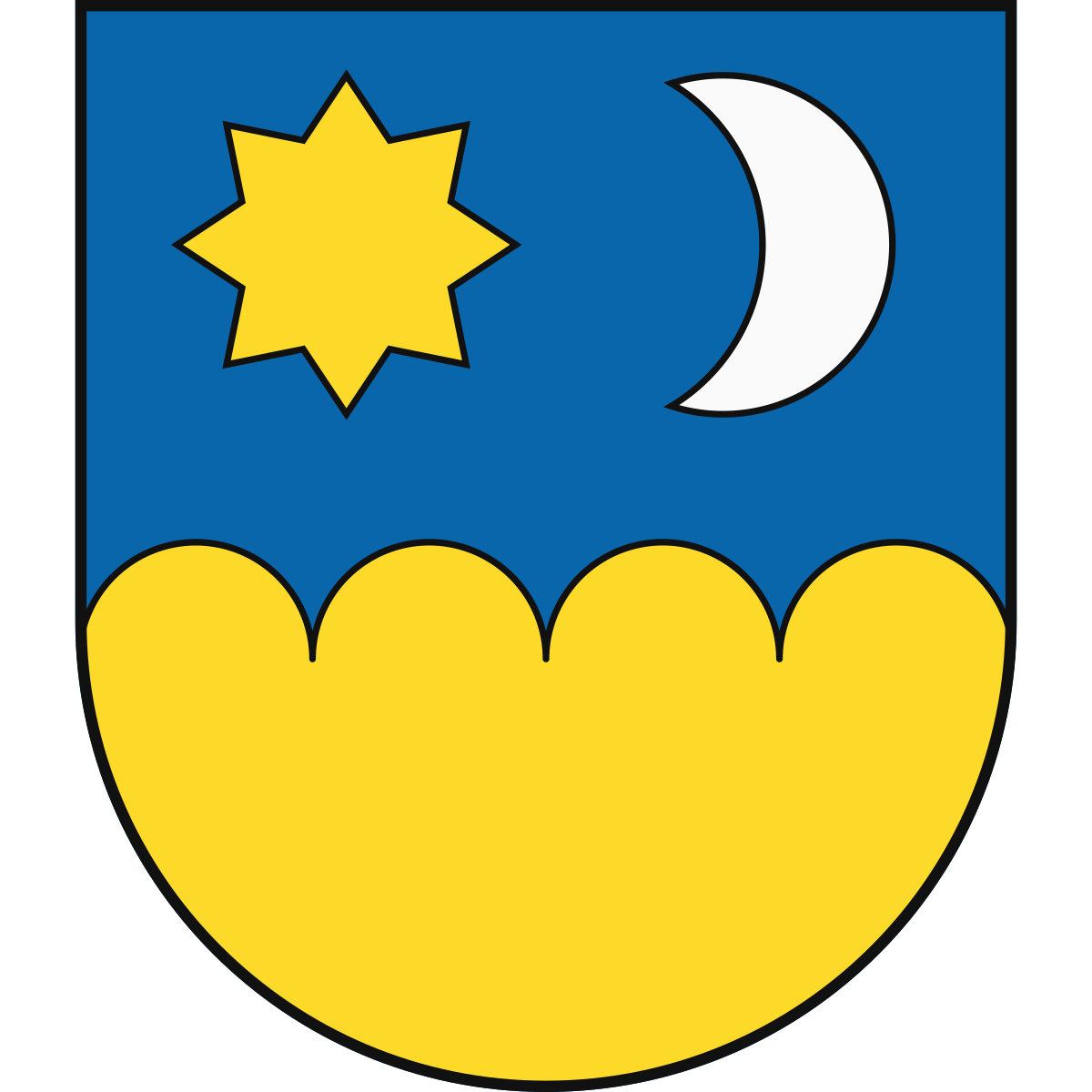 Coat of arms of Šahy, Region of Nitra