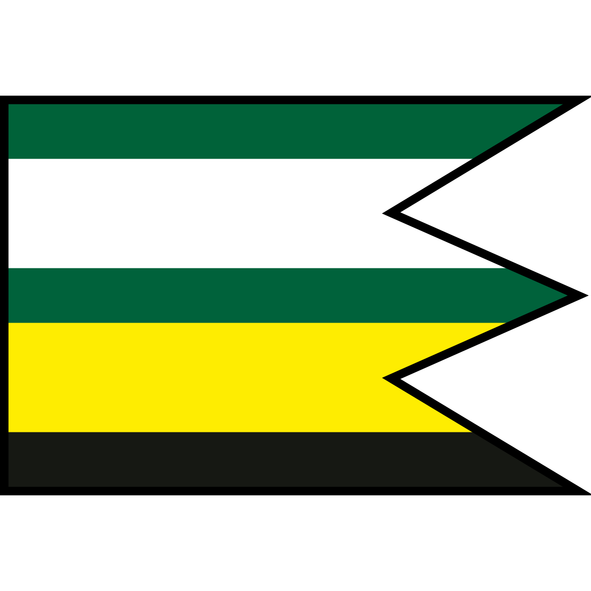 Flag of Šarišské Čierne, Region of Prešov