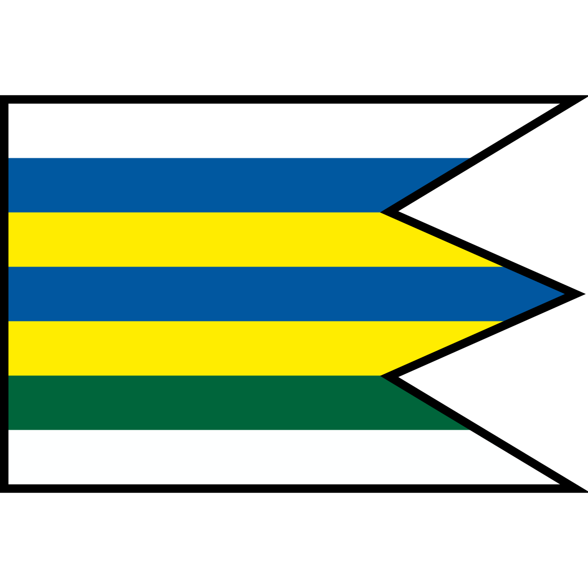 Flag of Seniakovce, Region of Prešov