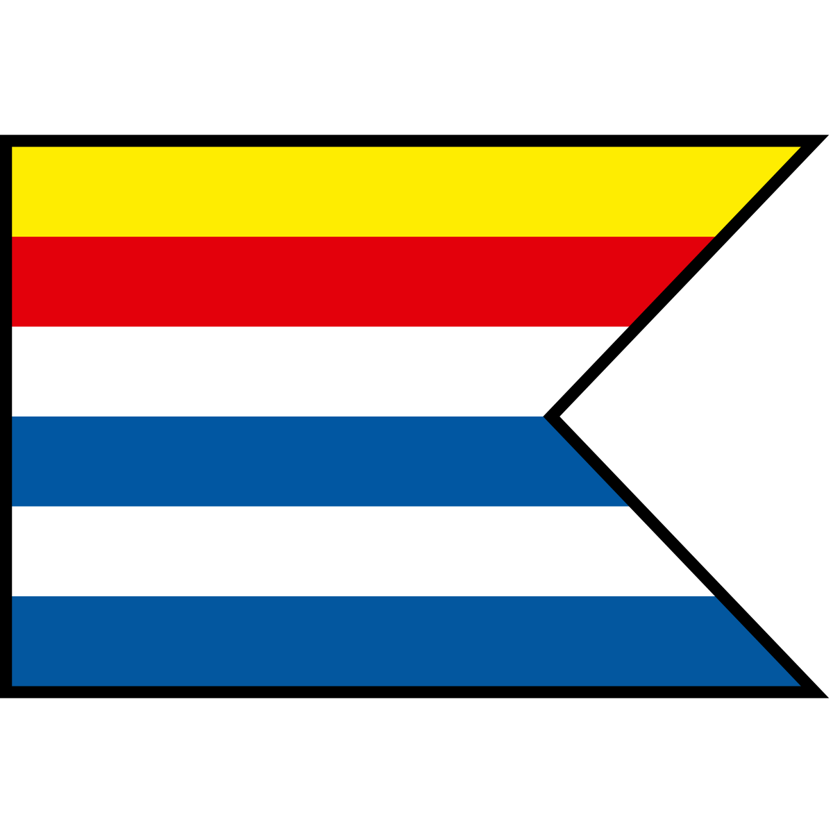 Flag of Šimonovany, Region of Trenčín