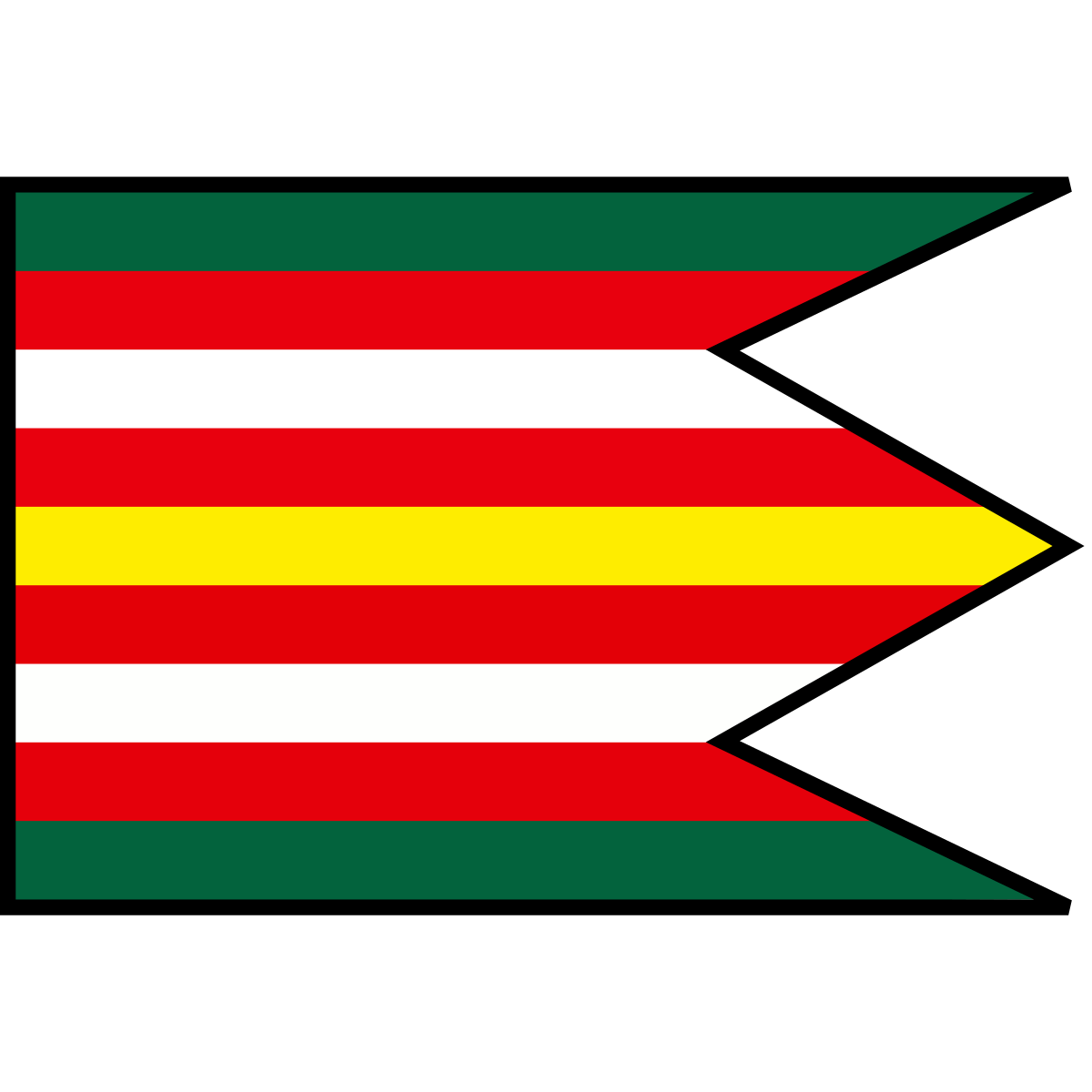 Flag of Široká lúka, Region of Banská Bystrica