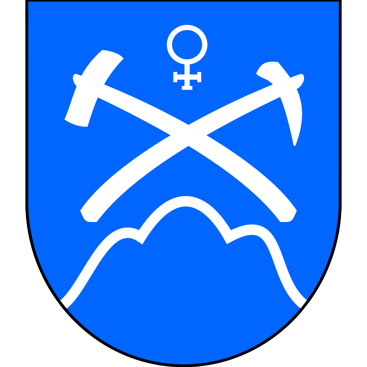 Coat of arms of Špania Dolina, Region of Banská Bystrica