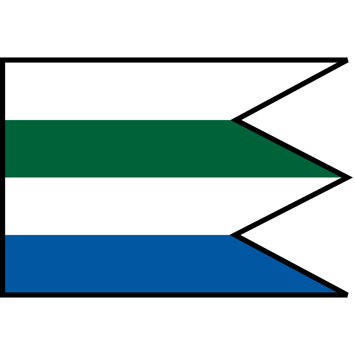 Flag of Stará Myjava, Region of Trenčín