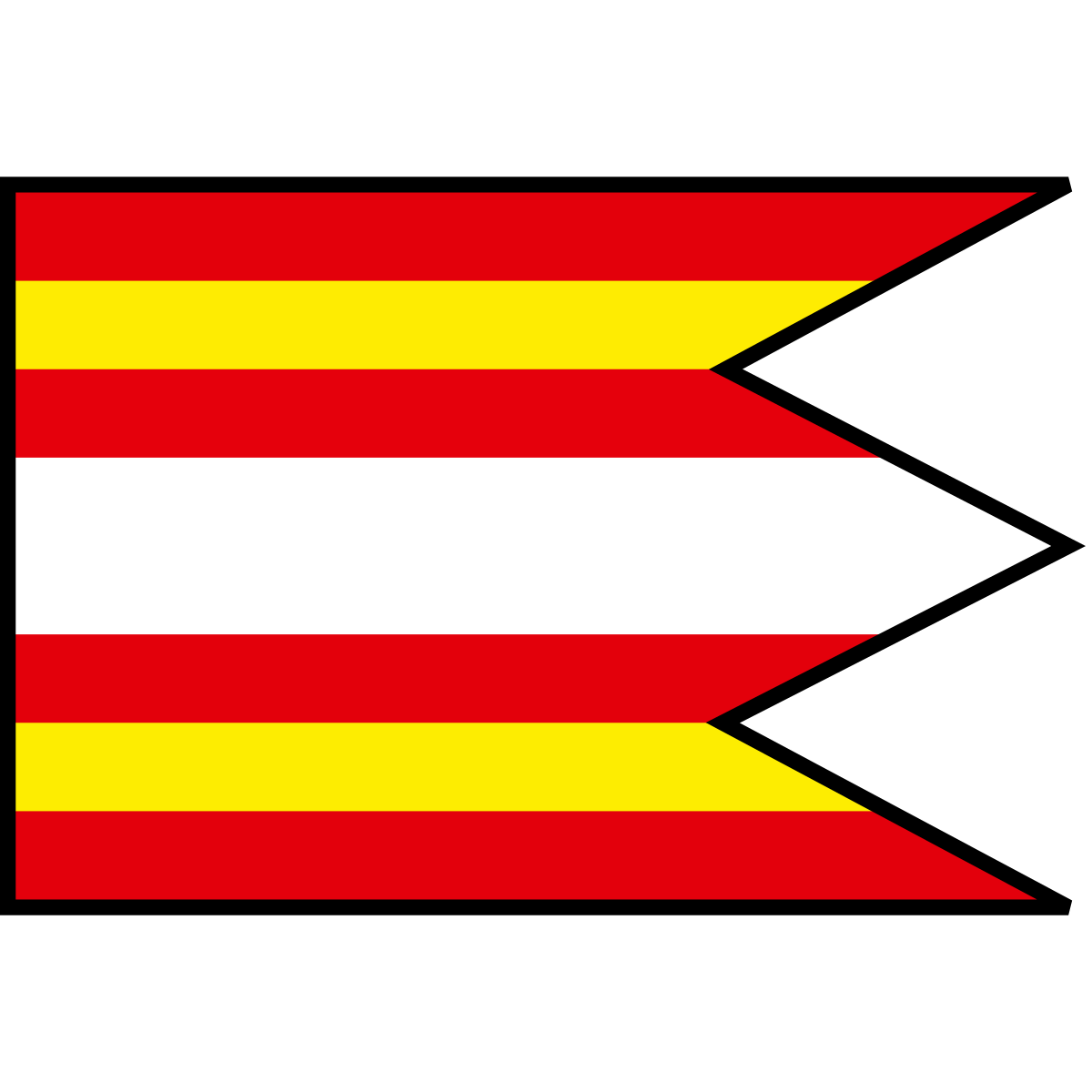 Flag of Stratená, Region of Košice