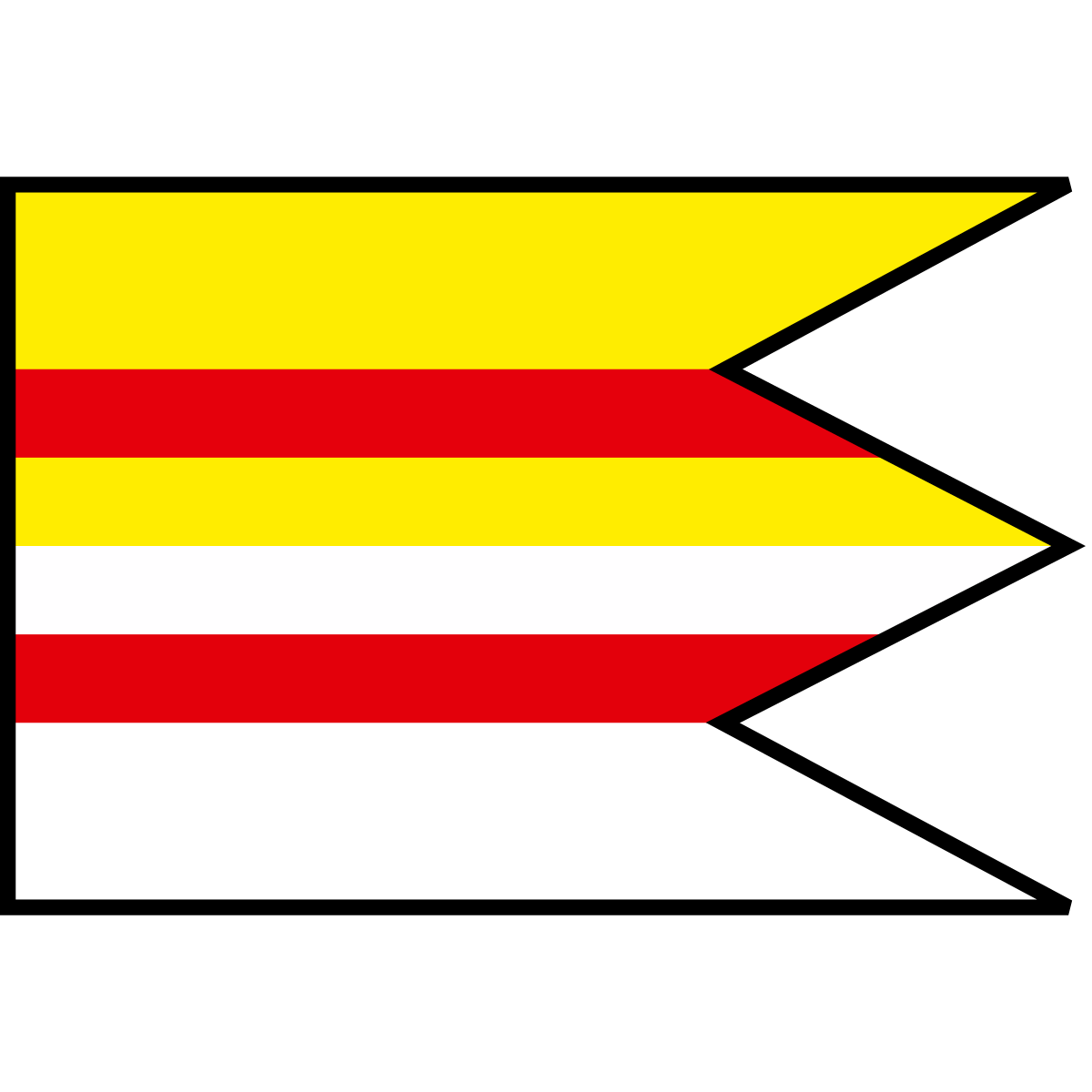 Flag of Stredná Boca-Ochmistál, Region of Žilina