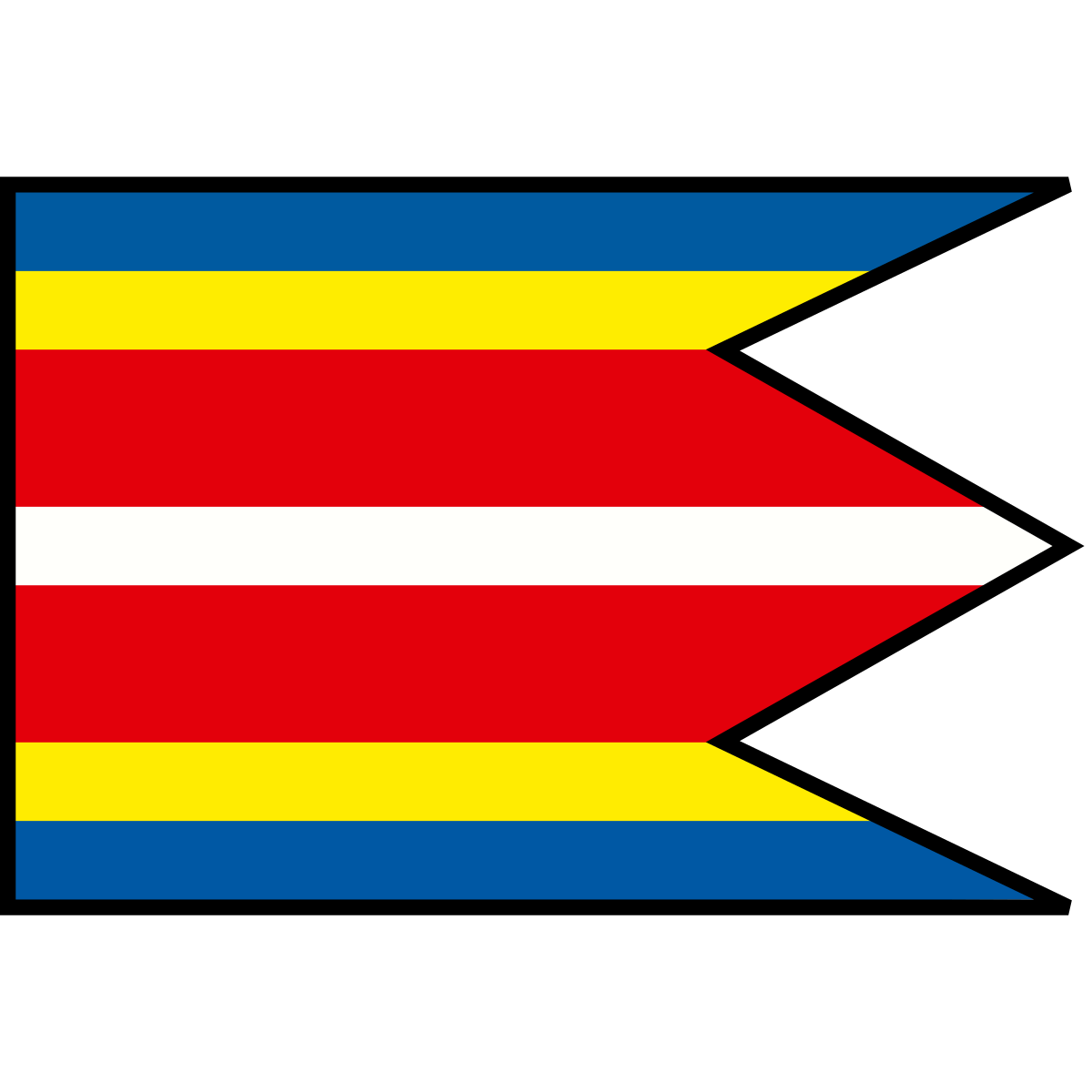 Flag of Štvrtok na Ostrove, Region of Trnava
