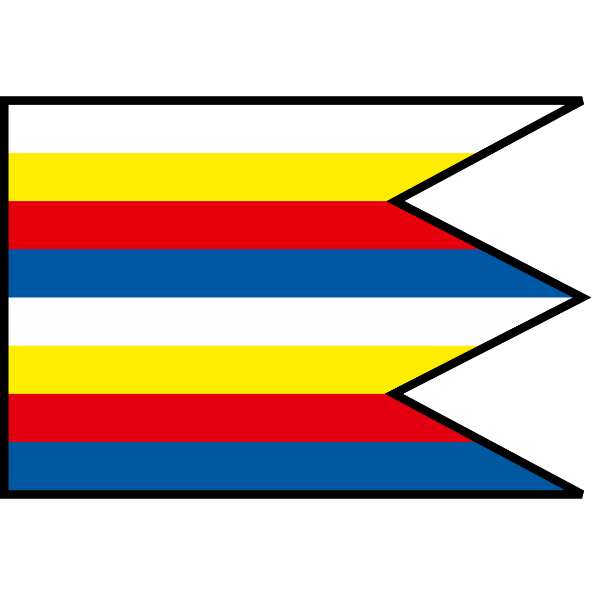 Flag of Štvrtok, Region of Trenčín