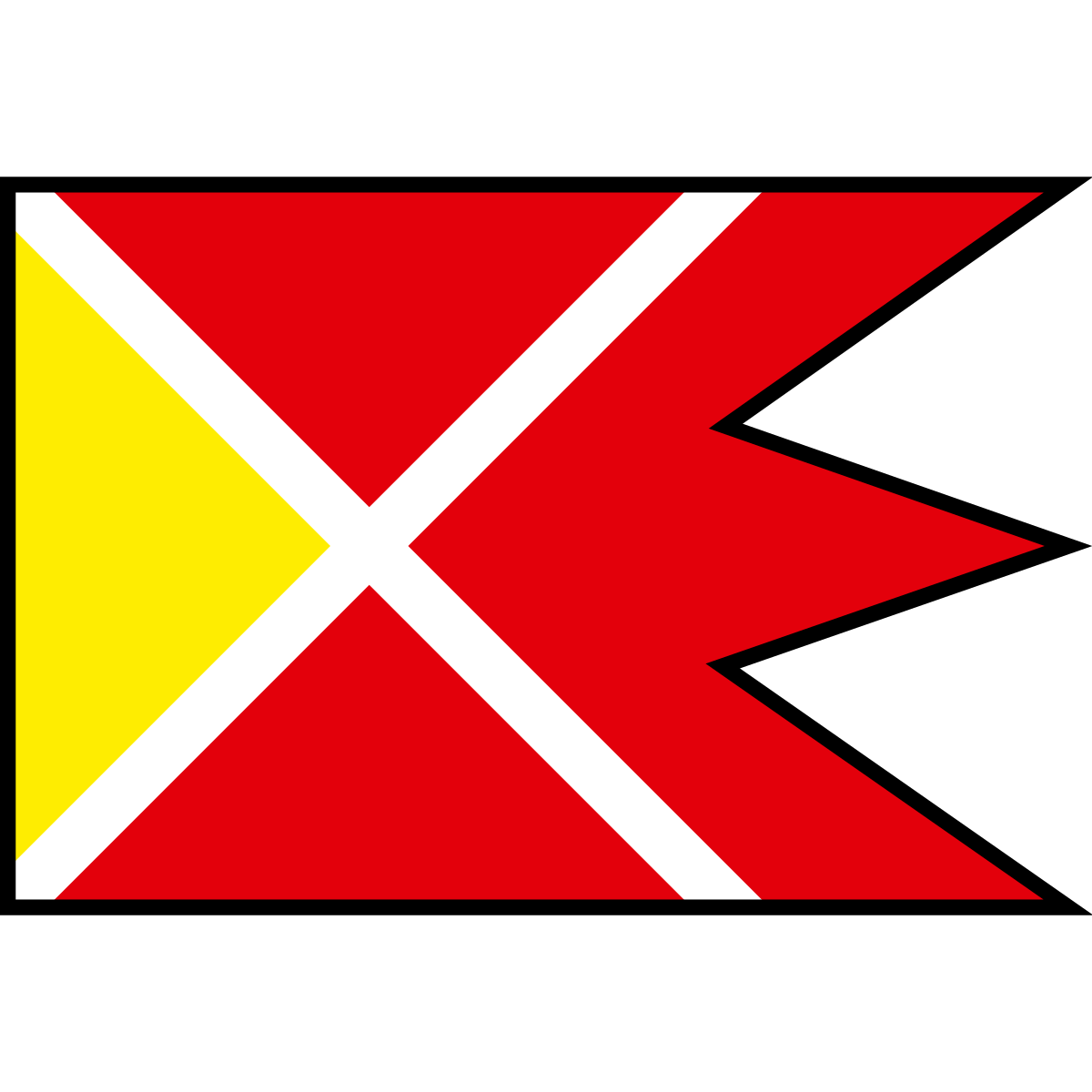 Flag of Švedlár, Region of Košice