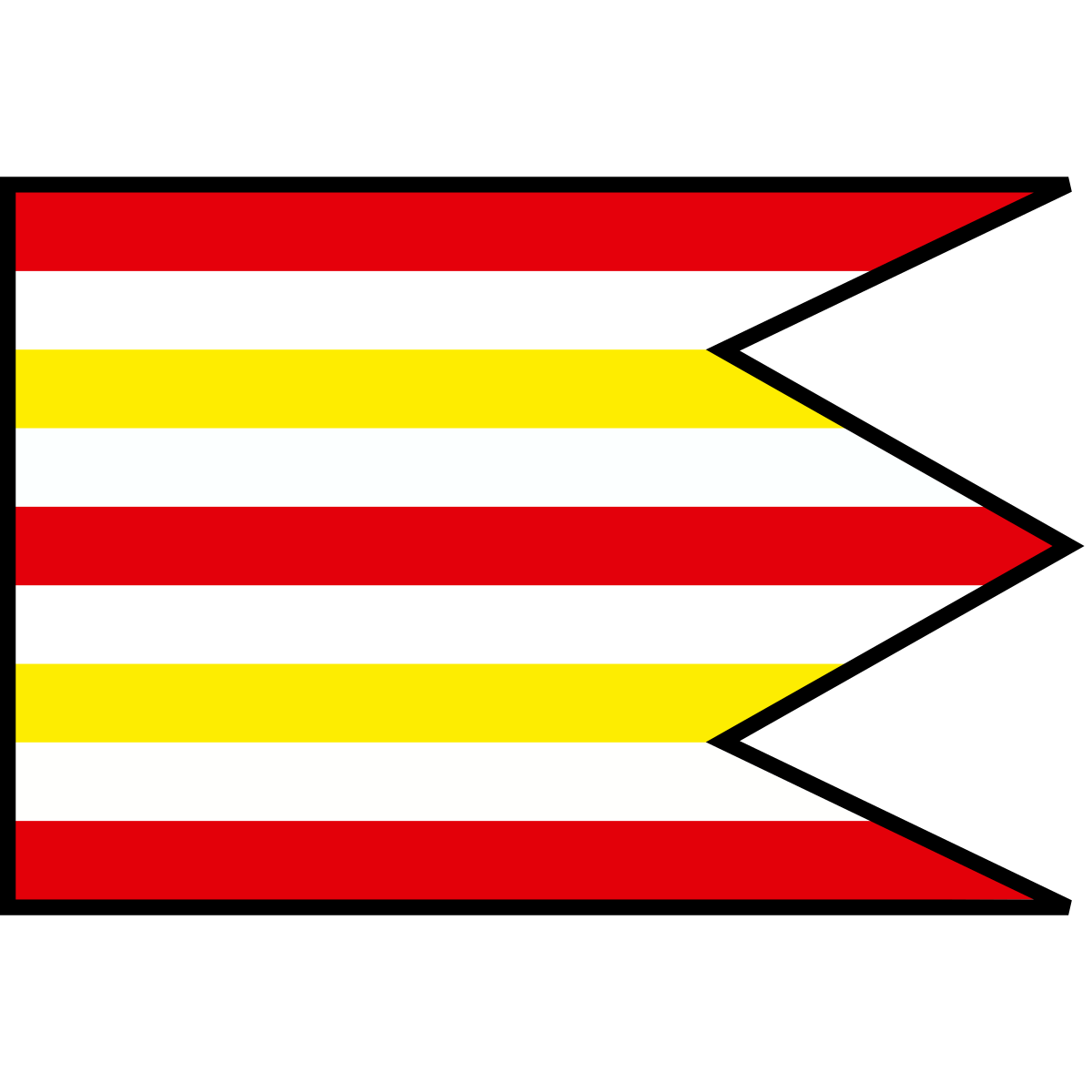 Flag of Tekovské Lužany, Region of Nitra