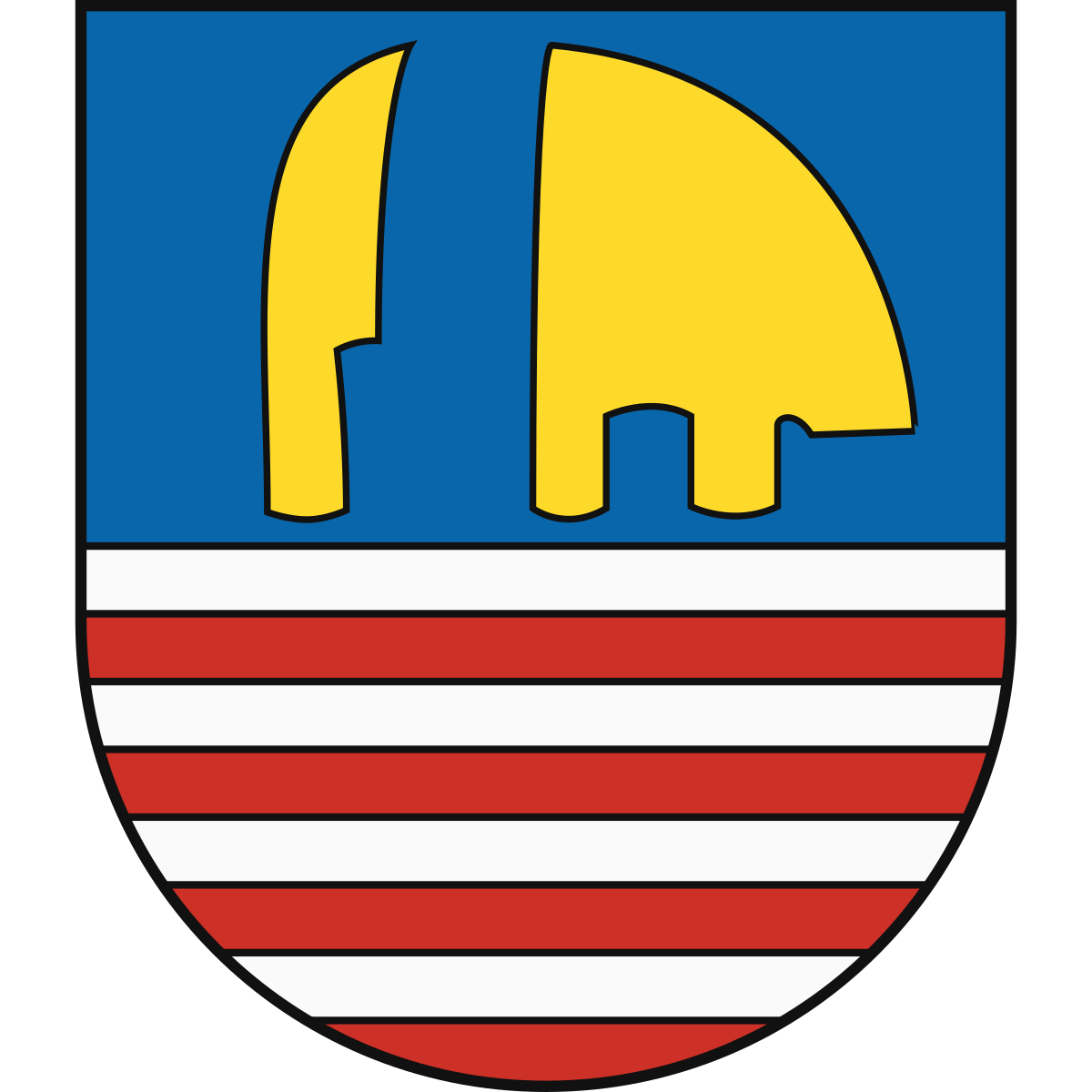 Coat of arms of Tekovský Hrádok, Region of Nitra