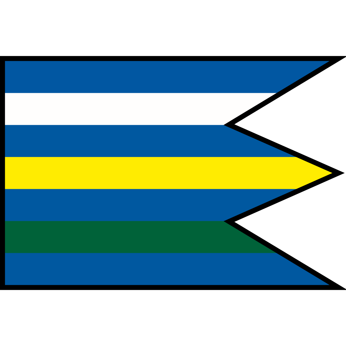 Flag of Teplička nad Váhom, Region of Žilina