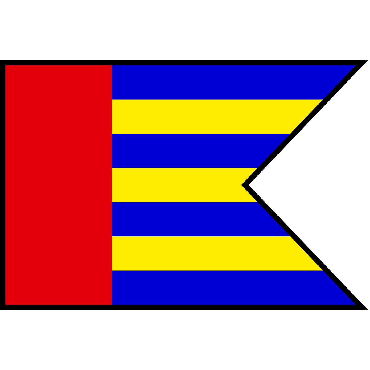 Flag of Terasy I, Region of Nitra