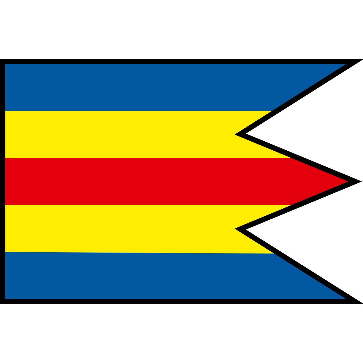 Flag of Tesáre, Region of Nitra