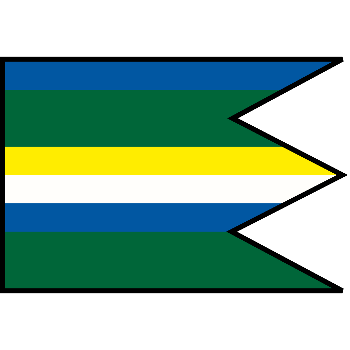Flag of Tichý Potok, Region of Prešov