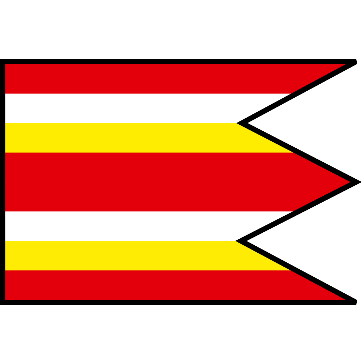 Flag of Trebeľovce, Region of Banská Bystrica