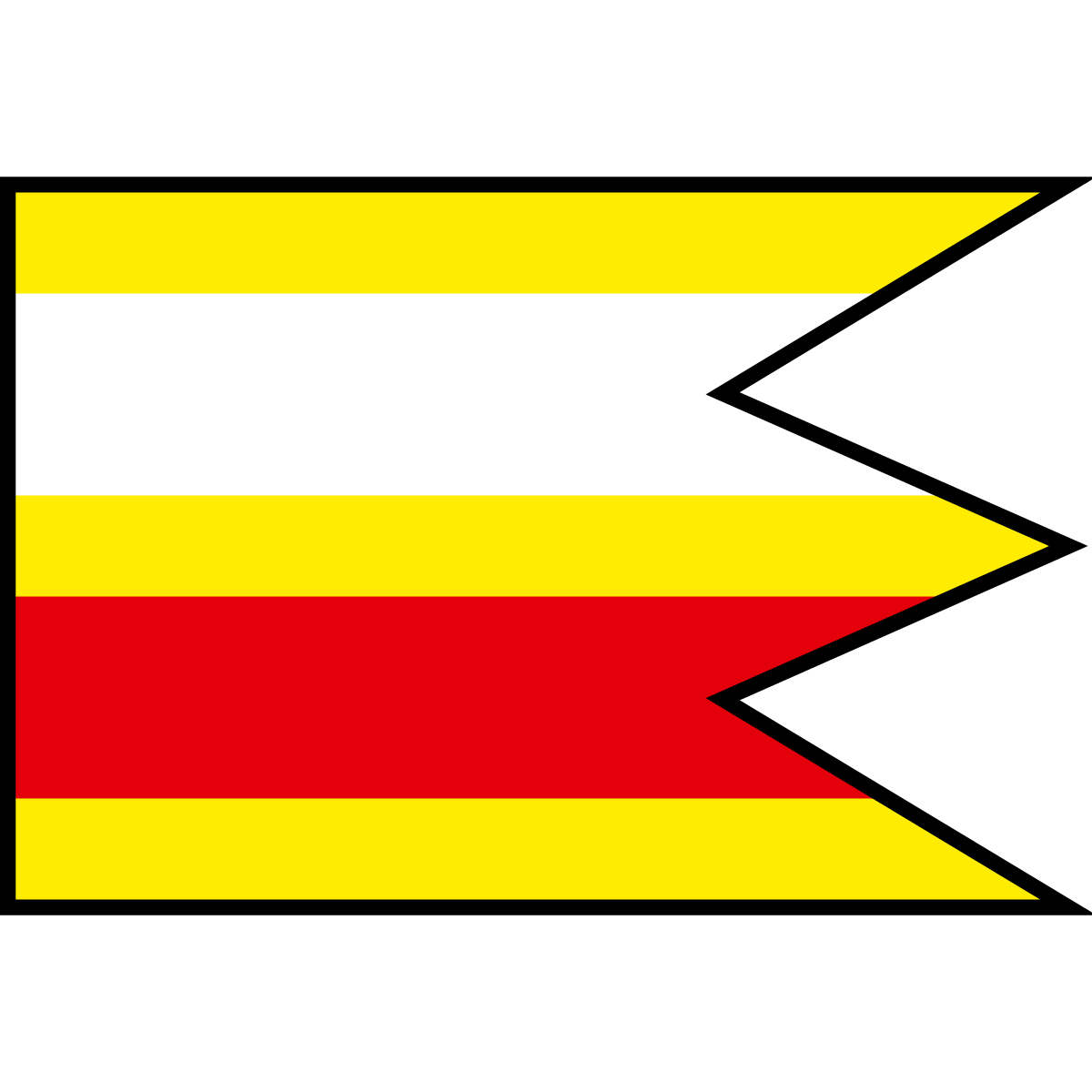 Flag of Trenčianske Bohuslavice, Region of Trenčín