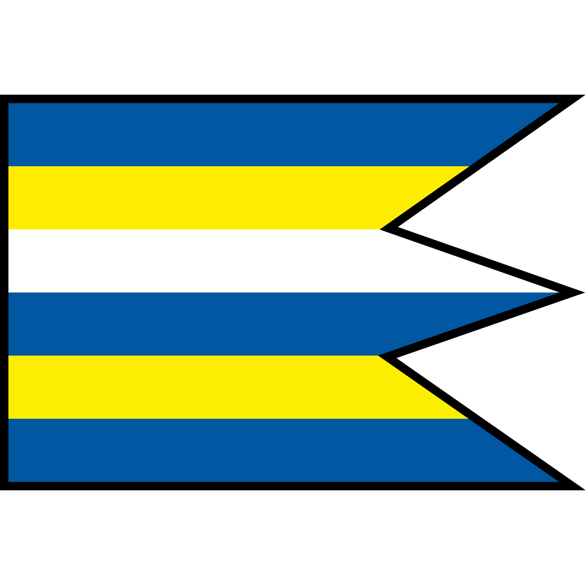 Flag of Trhová Hradská, Region of Trnava