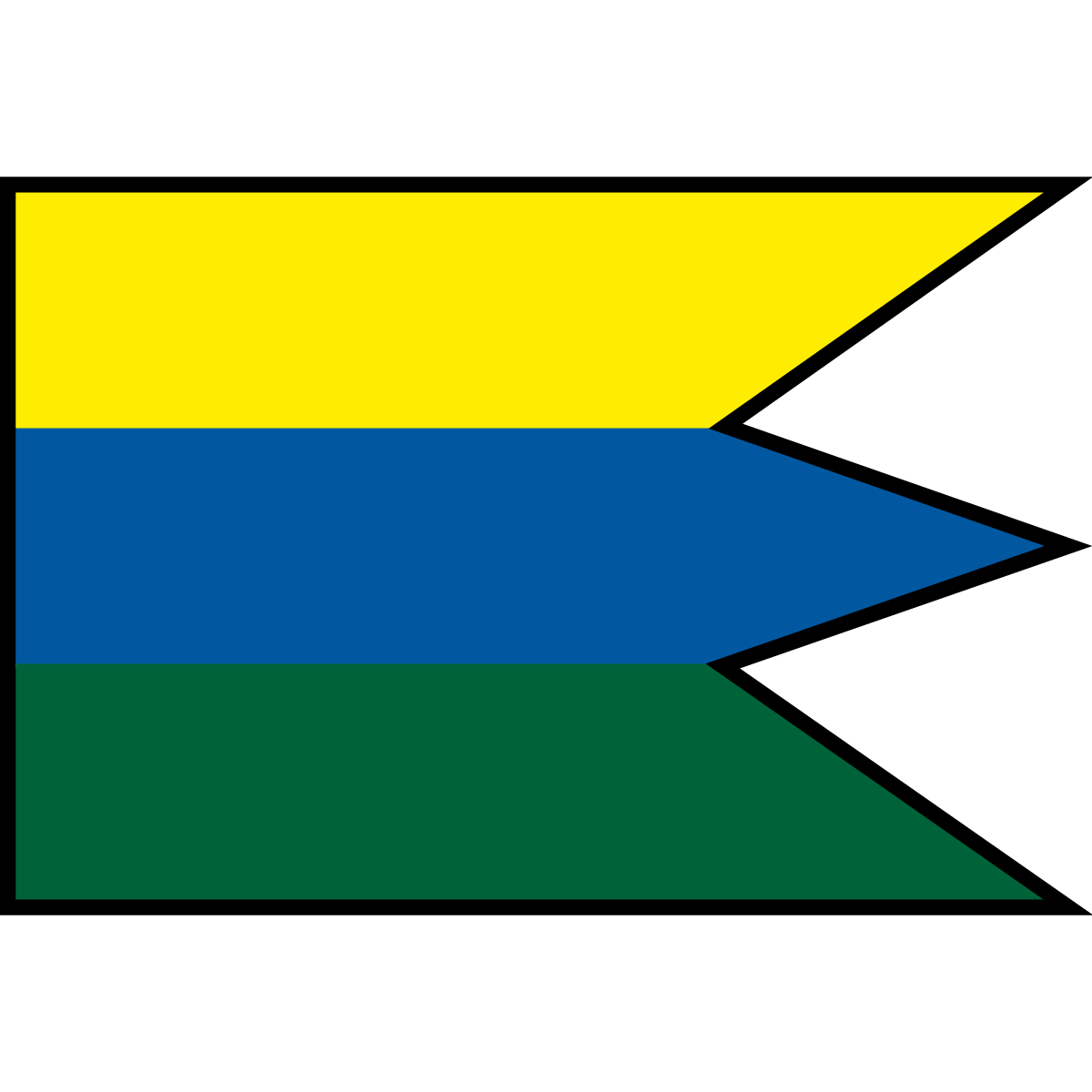 Flag of Turčianske Kľačany, Region of Žilina