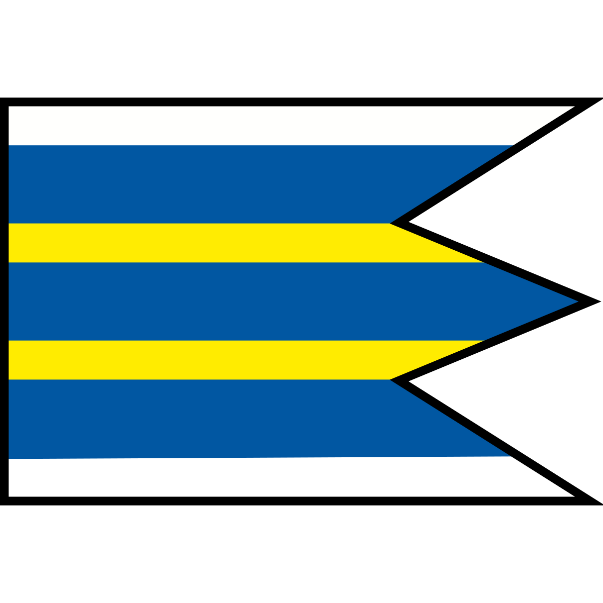 Flag of U Hankov, Region of Trenčín